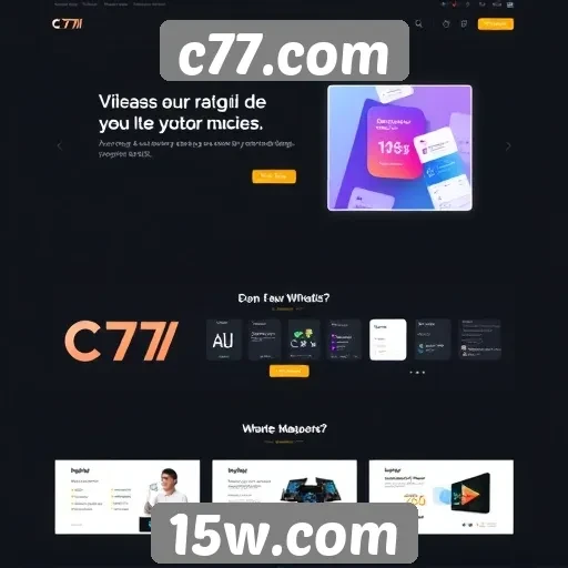 Evolução do design e interface do c77.com